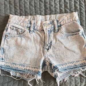 GAP Kids Girls Faded Pinkish Blue Jean Shorts